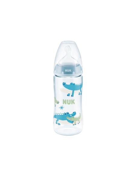 NUK First Choice Bottle Temperature Indicator Silicone 6-18M Flow Control 300ml NUK First Choice Bottle Temperature Indicator Silicone 6-18M Flow Control 300ml