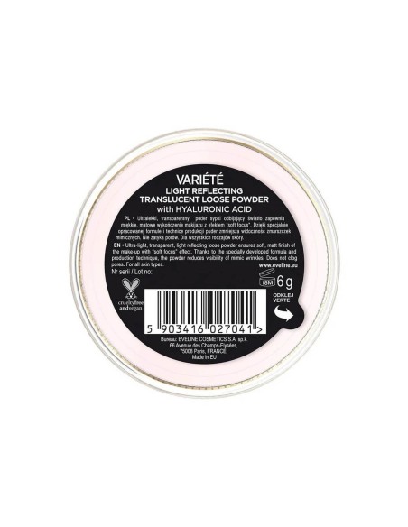 Eveline Cosmetics Variété Translucent Loose Powder 6g
