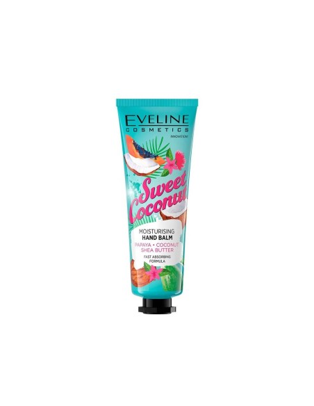 Eveline Cosmetics Sweet Coconut Moisturising Hand Balm 50ml Eveline Cosmetics Sweet Coconut Moisturising Hand Balm 50ml