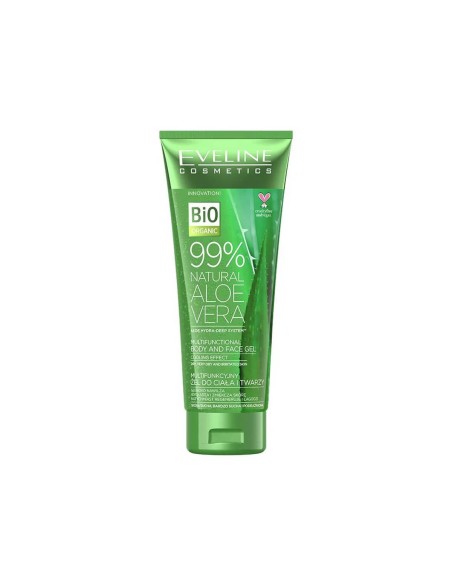 Eveline Cosmetics 99% Natural Aloe Vera Body and Face Gel 250ml Eveline Cosmetics 99% Natural Aloe Vera Body and Face Gel 250ml