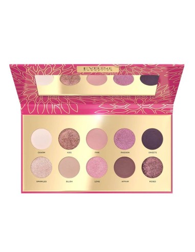 Eveline Cosmetics Eyeshadow Palette 10 Colors Romantic