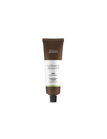 Skin Generics Sunflower and Almond Oil Gel-Oil to Milk Cleanser 100ml Skin Generics Sunflower and Almond Oil Gel-Oil to Milk Cleanser 100ml