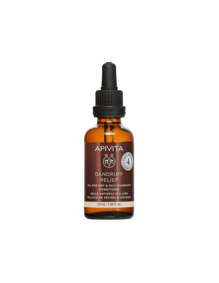 Apivita Dandruff Relief Oil for Dry and Oily Dandruff Conditions 50ml Apivita Dandruff Relief Oil for Dry and Oily Dandruff Conditions 50ml