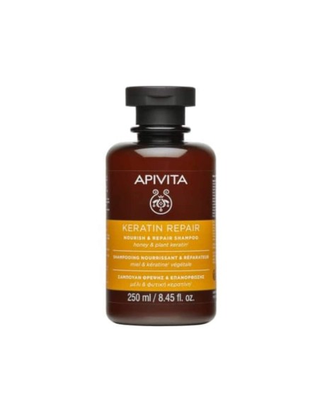 Apivita Keratin Repair Nourish and Repair Shampoo 250ml Apivita Keratin Repair Nourish and Repair Shampoo 250ml