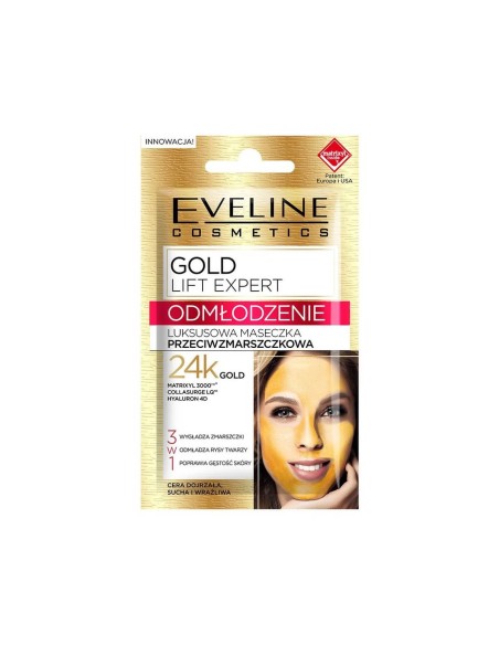 Eveline Cosmetics Gold Lift Expert Face Mask 7ml Eveline Cosmetics Gold Lift Expert Face Mask 7ml