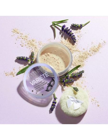 Eveline Cosmetics Variété Loses Pulver mit Lavendel und Squalan 5g