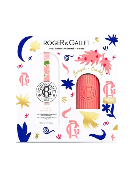 Roger Gallet Pack Fleur de Figuier Duftwasser 100ml und Duftkerze Geschenk