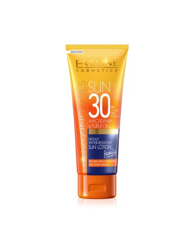 Eveline Cosmetics Sun Amazing Oils Highly Water Resistant Sun Lotion SPF30tion SPF30 200ml