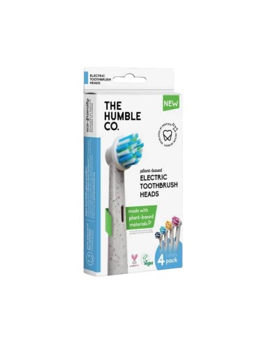 The Humble Co Nachfüllpackung für Elektrische Zahnbürste Weiche Bürstenköpfe 4 Stück