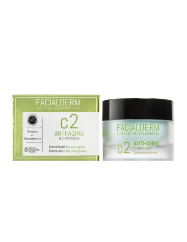 Facialderm C2 Anti-Fettige und normale Hautcreme 50ml