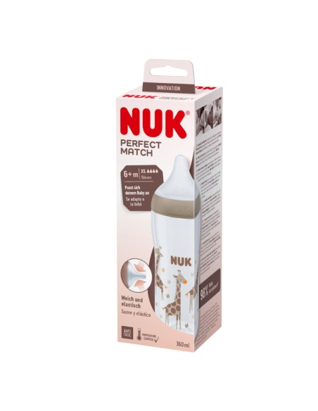 Nuk Perfect Match Flasche XL Sauger 6+ Monate 360ml Nuk Perfect Match Flasche XL Sauger 6+ Monate 360ml