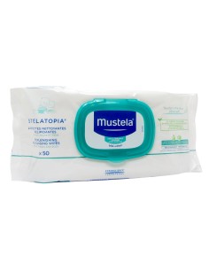 Mustela Stelatopia Reinigungstücher, die 50 Einheiten leiten