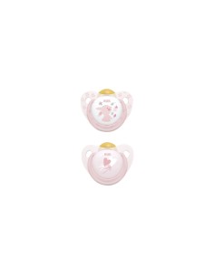 NUK Rose und Blue Latex Schnuller 0-6M x2