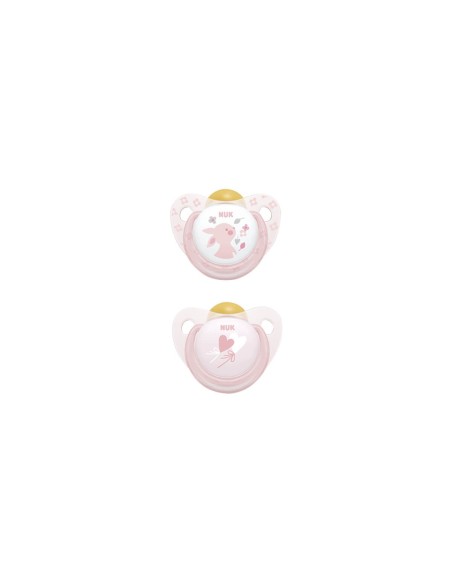 NUK Rose und Blue Latex Schnuller 0-6M x2 NUK Rose und Blue Latex Schnuller 0-6M x2