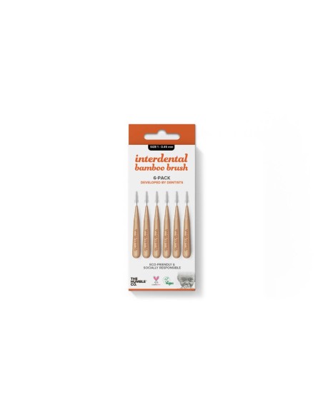 Die Humble Co. Interdental Pinselgröße 1- 0,45 mm orange 6 Einheiten