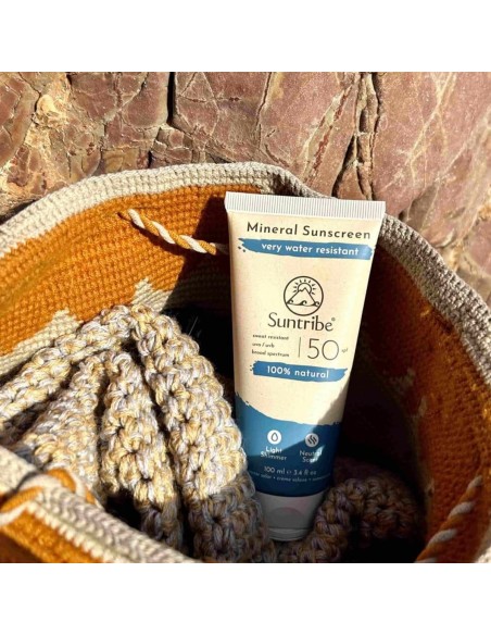 Suntribe Klarer Mineral-Sonnenschutz SPF50 100ml