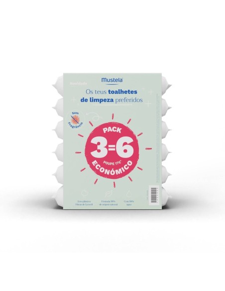 Mustela Pack Tücher Ohne Duft 6x60 Stück