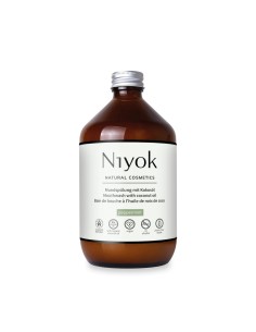 Niyok Mundwasser mit Kokosöl und Pfefferminzöl 500ml