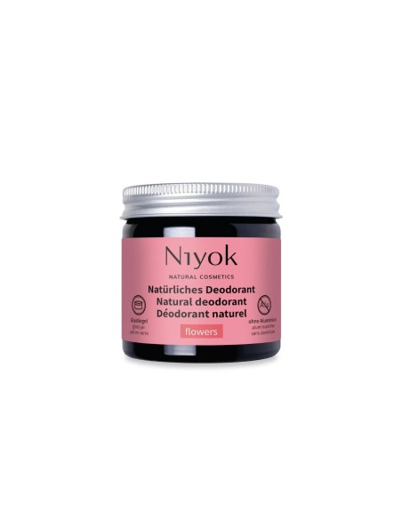 Niyok Natural Flowers Deodorant Cream 40ml Niyok Natural Flowers Deodorant Cream 40ml