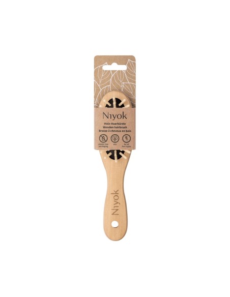 Niyok Holzbürste für Haare 18cm