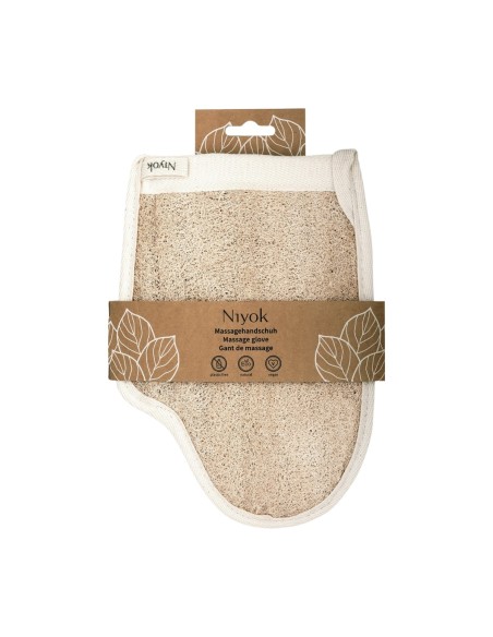 Niyok Massagehandschuh aus Luffa und Baumwolle Niyok Massagehandschuh aus Luffa und Baumwolle