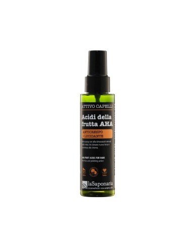 laSaponaria Fruchtsäuren AHA Aktiv Haarspray Anti-Frizz und Glanz 100ml
