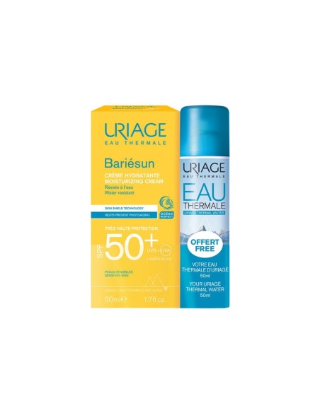 Uriage Pack Creme SPF50+ und Thermalwasser 50ml