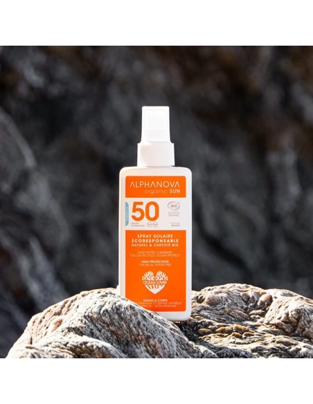Alphanova Organic Sun Spray Schutz Mineral SPF50 125g