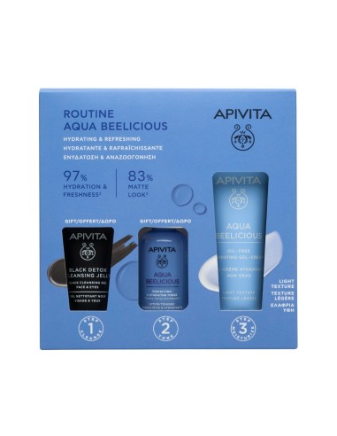 Apivita Pack Rotina Aqua Beelicious Leichte Textur