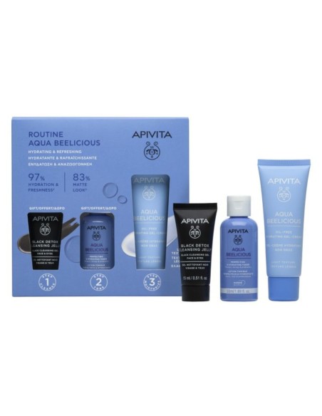 Apivita Pack Rotina Aqua Beelicious Leichte Textur Apivita Pack Rotina Aqua Beelicious Leichte Textur