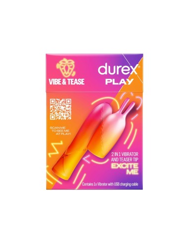 Durex Play Vibe & Tease 2 in 1 Vibrator & Teaser