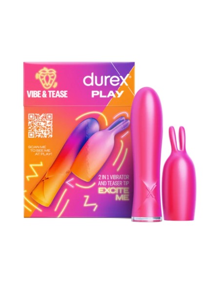 Durex Play Vibe & Tease 2 in 1 Vibrator & Teaser Durex Play Vibe & Tease 2 in 1 Vibrator & Teaser