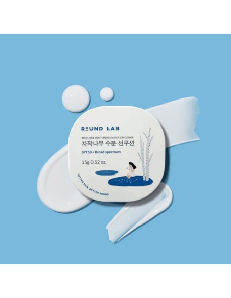 Round Lab Birch Juice Moisturizing Sun Cushion SPF50 PA++++ 50 ml Round Lab Birch Juice Moisturizing Sun Cushion SPF50 PA++++ 50 ml