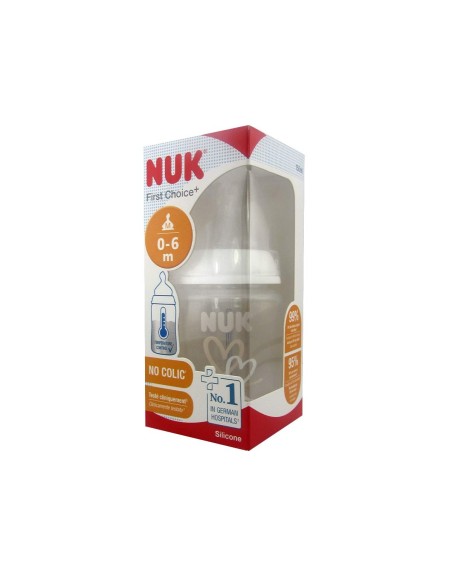 NUK First Choice Silikontemperaturanzeigeflasche 0-6M M 150ml