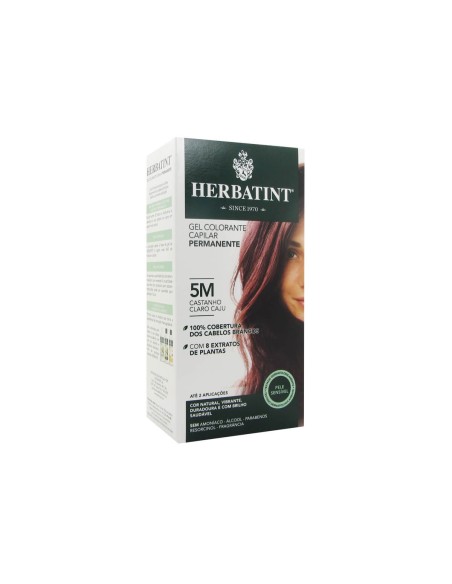 Herbatint Permanent Haarfarbe Gel 5M Hellbrauner Cashew 150ml