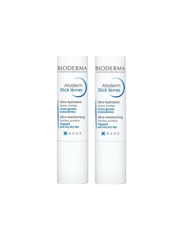 BIERERMA PACK ATODERM LIPS Stick Feuchtigkeitscreme 2x4g