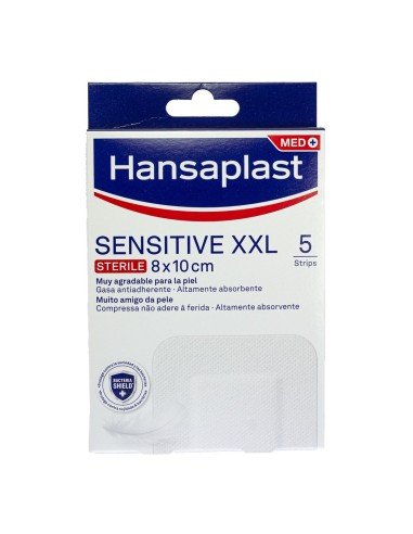 Hansaplast Sensitive XXL Sterile 8x10cm 5 Stück