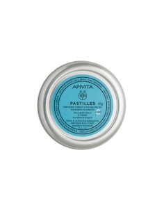 Apivita Pastilles for Sore Throat and Cough Relief Eucalyptus and Propolis 45g