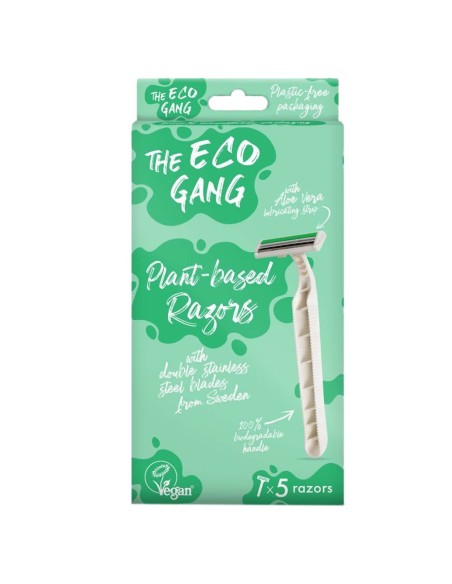 The Eco Gang Biodegradable Razors 5 Stück The Eco Gang Biodegradable Razors 5 Stück