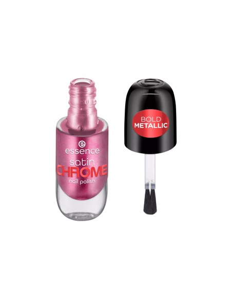 Essence Satin Chrome Nagellack 03 Meta Maroon 8ml