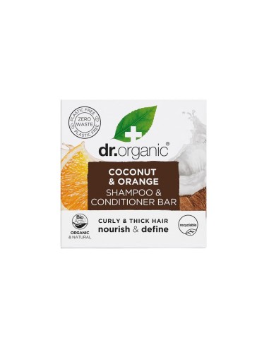 Dr. Organic Kokosnuss und Orangenfestes Shampoo 75g