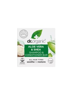 Dr. Organic Aloe Vera und Chia Festes Shampoo und Conditioner 75g
