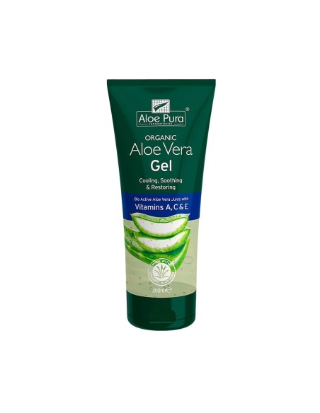 Aloe Pura Bio Aloe Vera Gel mit Vitaminen A, C und E 200ml