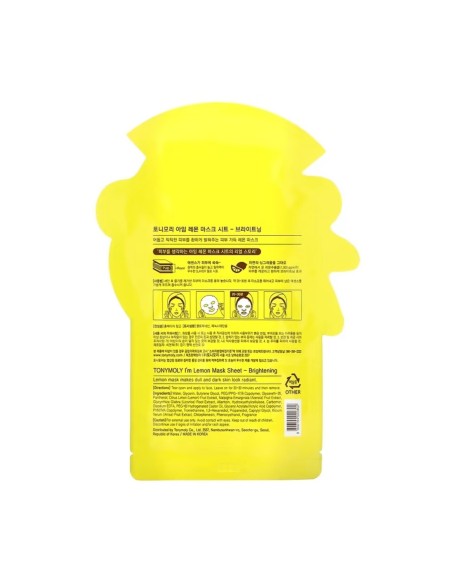 Tony Moly I'm Lemon Aufhellende Gesichtsmaske 21g Tony Moly I'm Lemon Aufhellende Gesichtsmaske 21g