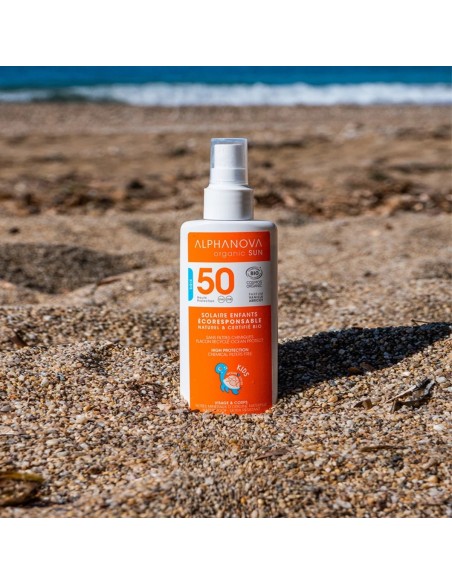 Alphanova Organic Sonnenspray Sonnenschutz Kids SPF50 125g