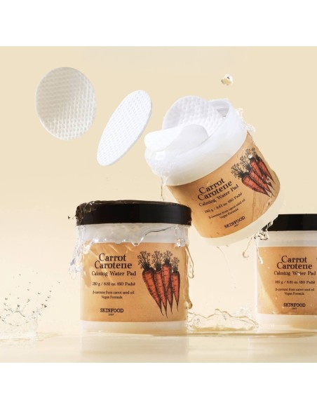 Skinfood Karotte Beta-Carotin Beruhigendes Wasser Pad 60 Stück
