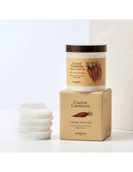 Skinfood Karotte Beta-Carotin Beruhigendes Wasser Pad 60 Stück