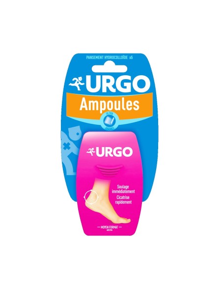 Urgo Ultra Discreet Patches Fersenblasen x5