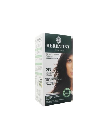 Herbatint Permanent Haarfarbe Gel 3N Dunkelbraun 150ml
