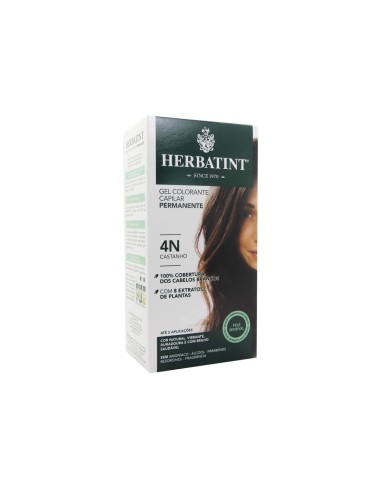 Herbatint Permanent Haarfarbe Gel 4N Braun 150ml